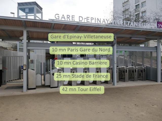 Parking Prive Gratuit - 15Mn Paris - Gare A Pied En 5Mn - Tout Equipee - Terrasse - Jardin - Stade De France - Casino D'Enghien - Hippodrome, Universite Эпине-сюр-Сена Экстерьер фото